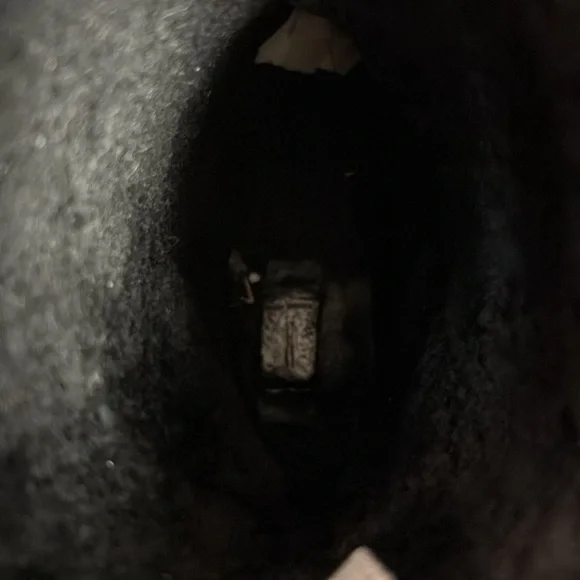 Frye Black Leather Mid-Calf Heeled Boots - Picture 9 of 10